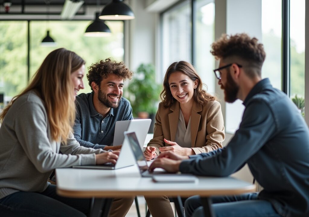 Nachwustalente in einem Gespräch - BB Talent Ulm